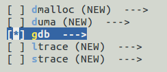 Debugging options