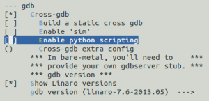 Gdb config