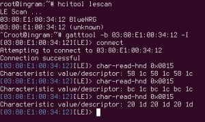 Some console output